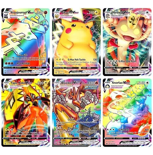 50 Cartas Pokemon Brilhantes Shiny Gx Aliados V Vmax